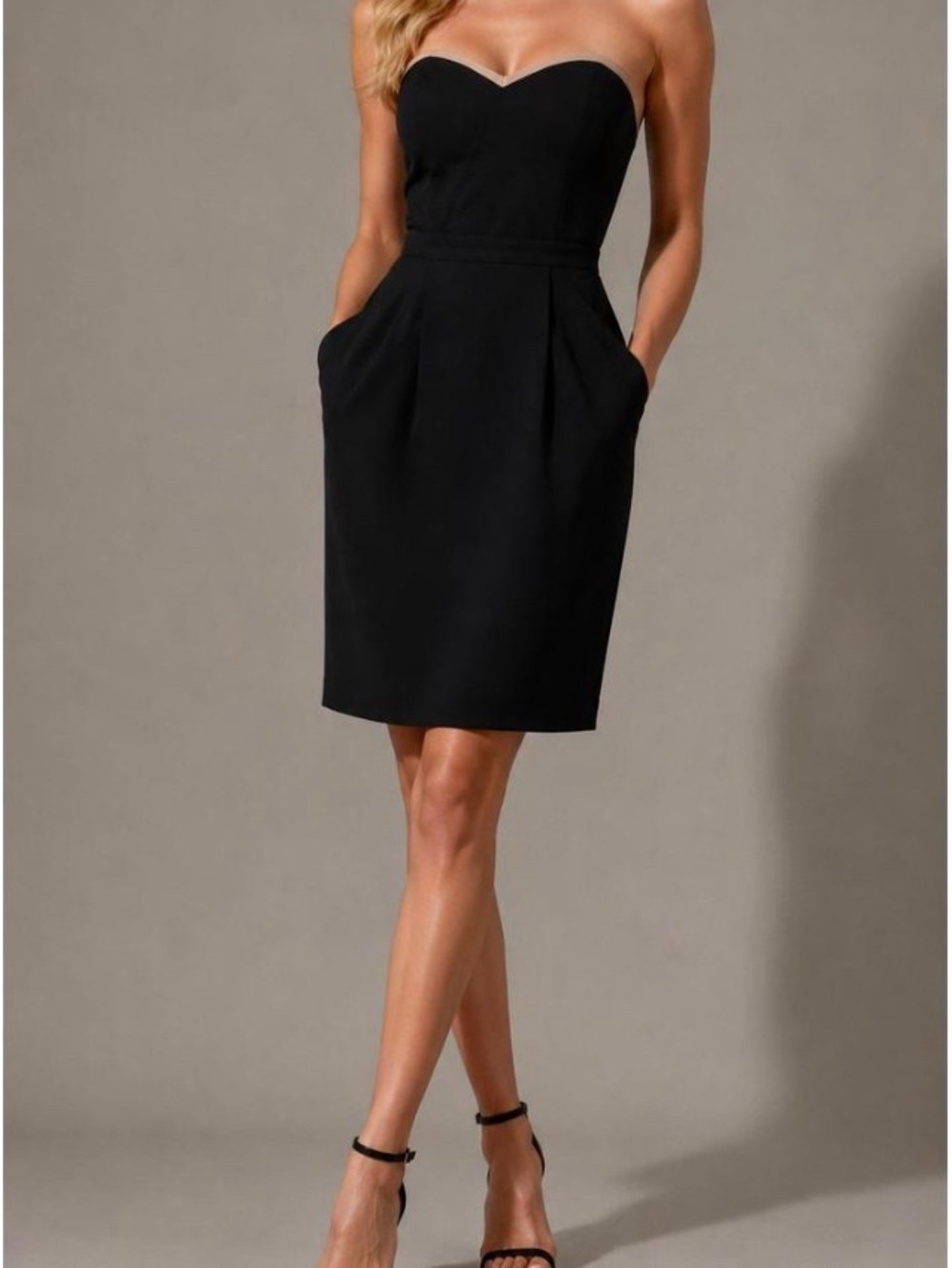 BCBGMaxAzria Gorgeous Black Strapless Dress, Size 2.